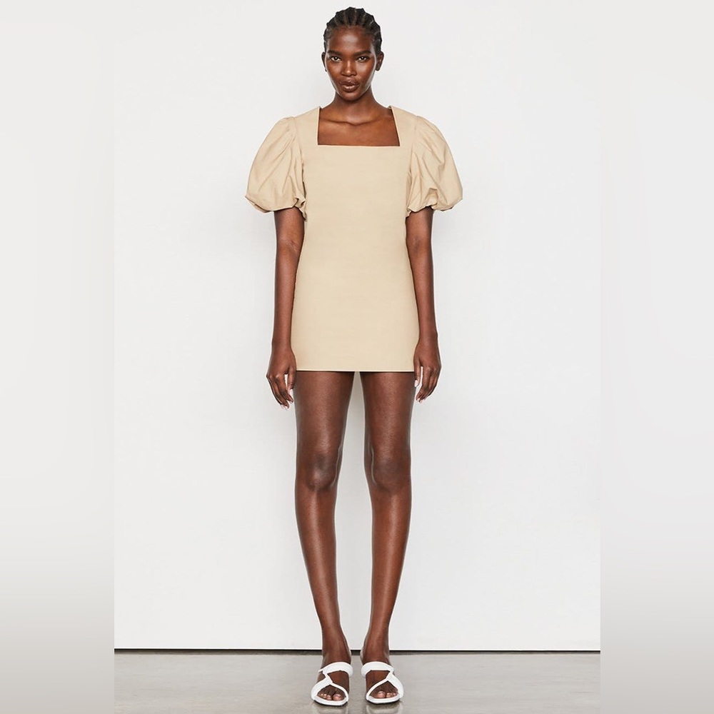 FRAME Nina Puff Sleeve Mini Dress